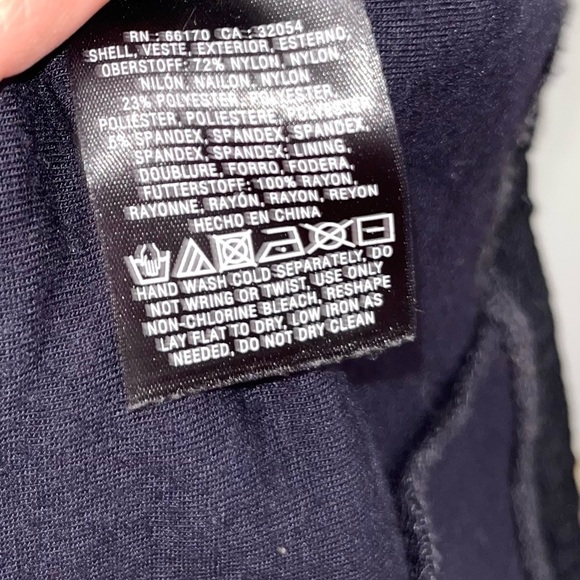 MAEVE Anthropologie Sheath Mini Dress Women’s Navy Blue Textured Short Sleeve XS - Picture 9 of 11